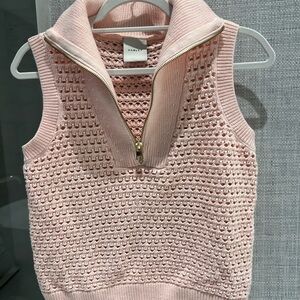 Varley Light Pink Knit Sweater
